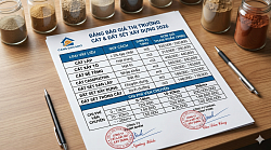 Bản báo giá cát& đất sét